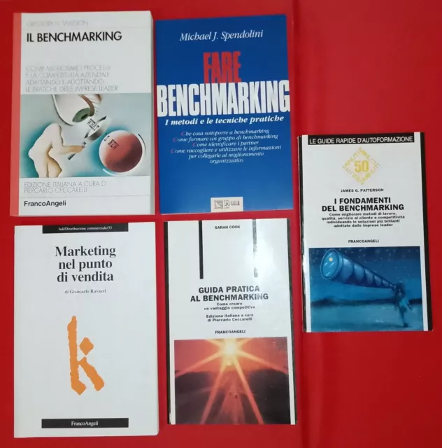 Lotto 5 Libri IL BENCHMARKING Tecnica Aziendale MARKETING Spendolini COOK Watson