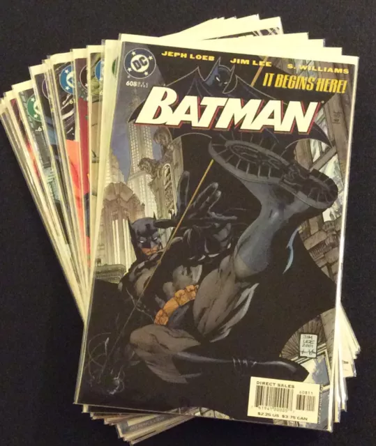 BATMAN #608 - 619 Comic Jim Lee COMPLETE HUSH Jeph Loeb #612 Superman 1st Prints