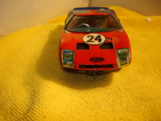 Vintage COX Ford GT 40 1/24 slot car in red