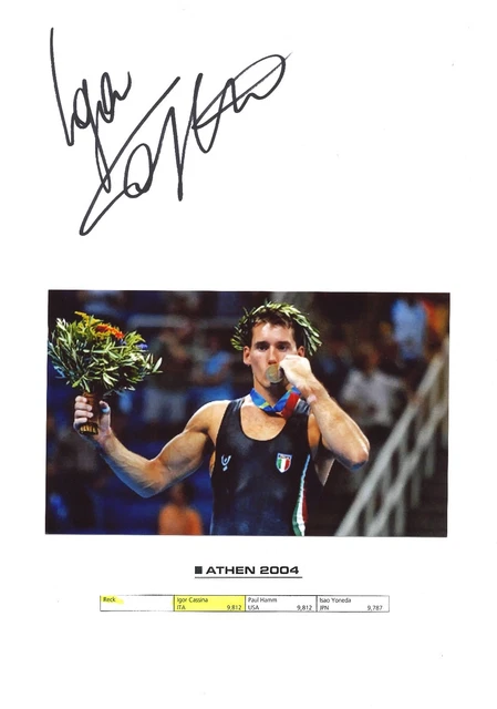 Igor Cassina  Italien   Turnen 1.OS 2004 Karte original signiert WL 340590