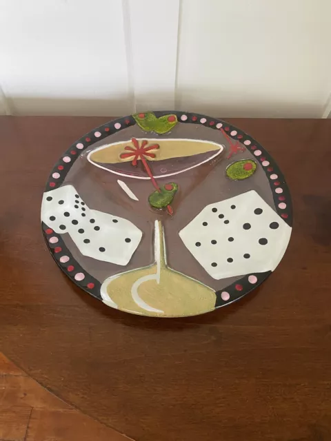 Fusion Glass Plate by Lori Siebert for Silvestri