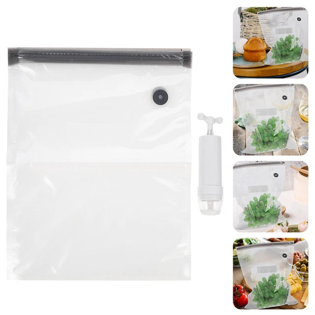 Conservazione Biancheria Sacchetti Sottovuoto SKERITO 8 Pezzi 100x80 Cm | Con Pompa A Mano | Per Vestiti E Coperte Pompa Manuale Inclusa - Foto 9