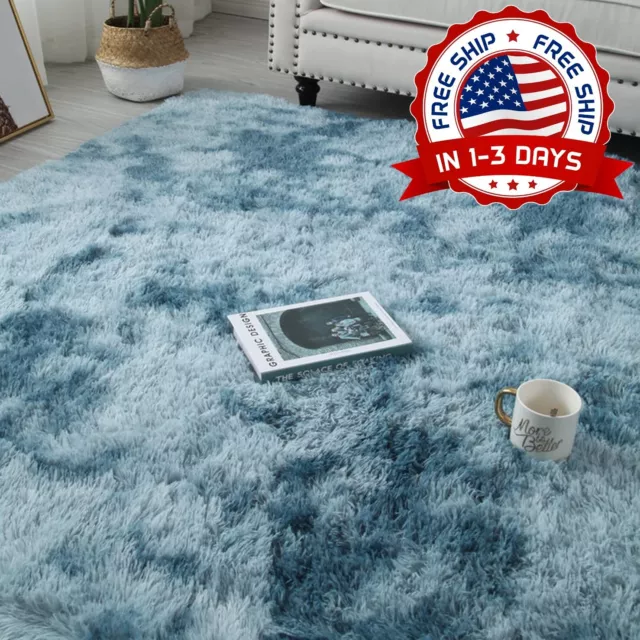 Alfombras Peludas Azul De Sala 5x8 Grandes Carpetas Modernas Para Salas  Baratas for sale online