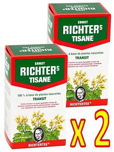 Lot de 2 boîtes de Tisane infusion Ernst Richter 40g - 100% à base de plantes...