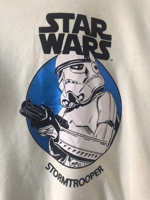 NUOVA FELPA CON CAPPUCCIO ZARA ECRU KIDS BOYS STAR WARS™ LUCIDA taglia 11-12Y #7096 7