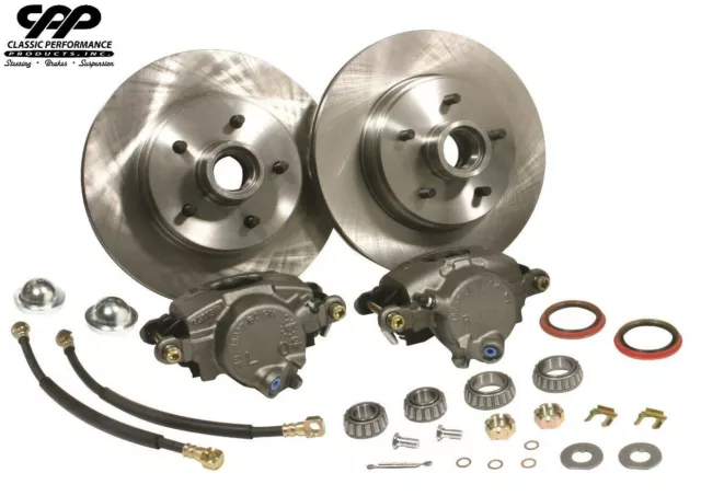 1958-70 Chevy Belair Impala CPP 2" Drop Spindle Disc Brake Component Kit