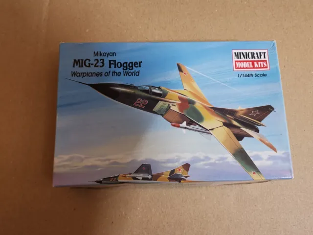 Minicraft 14427 Mikoyan Gurevich Mig-23 Flogger 1:144 Russisches Jagdflugzeug