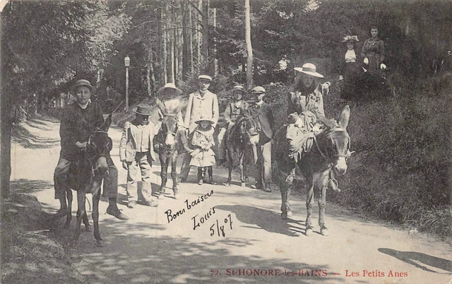CPA Saint-Honoré-les-Bains les petit donkeys (128293)