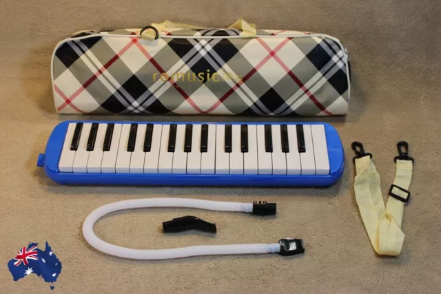 32 Piano Keys Melodica Musical Instrument for Music Lovers w/Carrying Bag