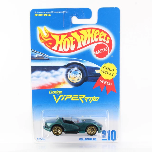 Hot Wheels 1995 - BLUE CARD COLLECTOR - DODGE VIPER RT/10 GOLD MEDAL SPEED