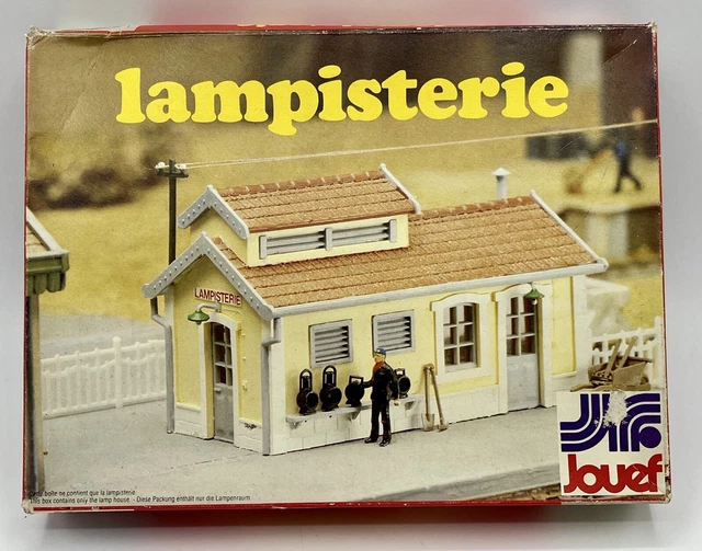 Maquette Jouef HO Lampisterie (05103700) – Bâtiment Industriel Plastique, Non Monté, Occasion Comme Neuf