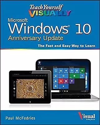 Teach Yourself Visually Windows 10, McFedries, Paul, Used; Good Book