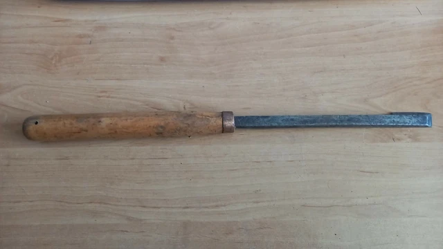 Ciseau à Bois Ancien Bédane PEUGEOT FRERE - Lame 12 Mm En Acier - Bon état