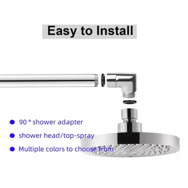 Adjustable Shower Head Elbow Adapter Strong Brass Shower Connector
