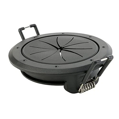 Construct Speedy Spring-Lock Cable Pass Through Port | 2 inch Diameter | Blac...
