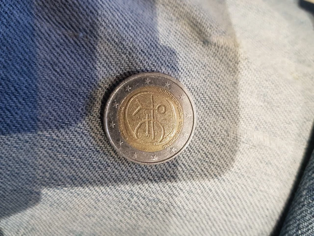 Pièces 2 euros stickman rare dessin bonhomme 1999-2009 deutschland