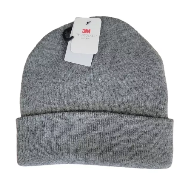 West Loop 3m Thinsulate Men's Gray Insulation Cuffed Beanie Hats Cap - One Size