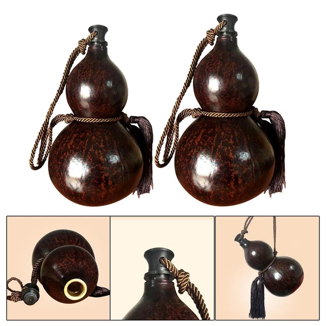 Flaschenkürbis, Wasserflasche, Kunsthandwerk, Weinkürbis für Tisch, Hof,