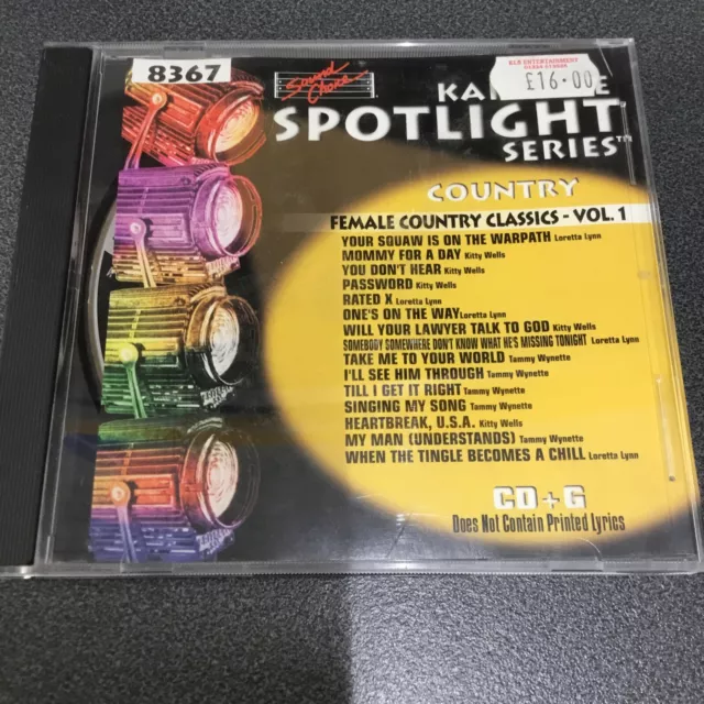 Spotlight Serie Karaoke Sound Choice weiblich Country Vol 1