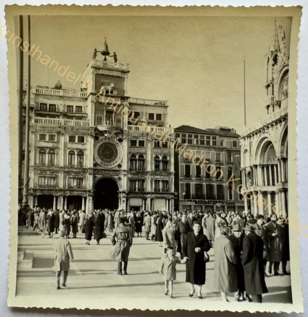 orig. Foto Venedig Markus Platz 1958 Venezia Italia