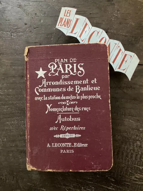 Plan De Paris Par Arrondissement Et Communes De Banlieue A. Leconte