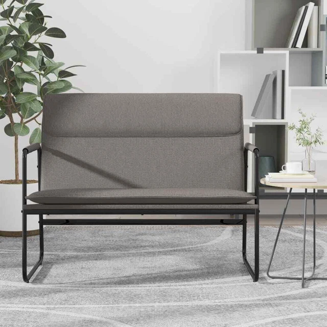 Vidaxl Panca Tortora 100x64x80 cm in Tessuto