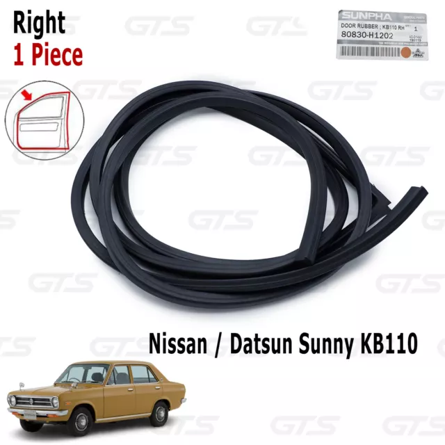 Right Weatherstrip Door Rubber Seal Fits Nissan/Datsun Sunny 110 Coupe 1974 1973