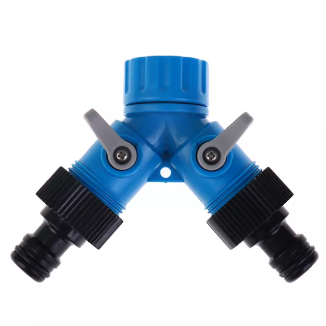 3/4'' Two Way Y Hose Pipe Garden Irrigation Splitter Tap Connector FittingB.A_RQ