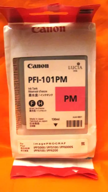 Canon PFI-101PM Genuine PHOTO MAGENTA Ink Cartridge 130ml NIB