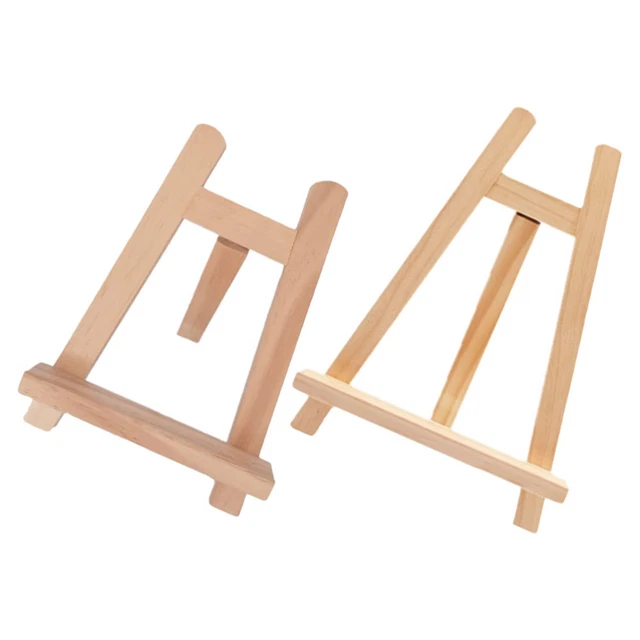 2 Pcs Chevalet En Toile Chevalet Artistique Présentoir De Table En Bois