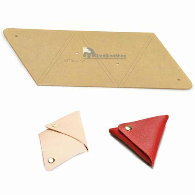 Acrylic Leather Template Leather Pattern For Coin Purse Wallet Handmade DIY DDYY