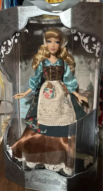 Cinderella Doll Figure 70th Anniversary Limited Edition Disney Store Rare w/Box