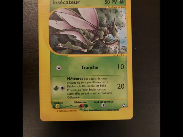 Carte Pokémon - Insécateur 106/147 - Aquapolis TBE 