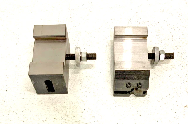Lot of 2 Phase II 250-410 250-454 Quick Change Facing Tool Holder Knurling 243I