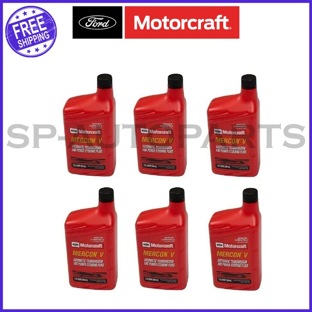 MOTORCRAFT MERCON V ATF Automatic Transmission Fluid XT5QMC Case of 6