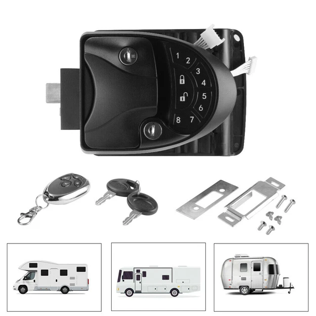ELECTRONIC KEYLESS ENTRY RV Door Lock Intelligent Fingerprint Camper RV