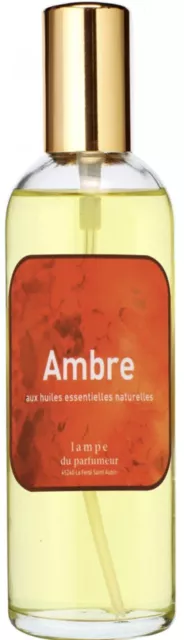 Vaporisateur parfum ambiance senteur ambre huiles essentielles 100ml LAMPE DU PA