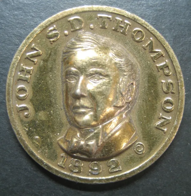 Vintage John S.D. Thompson Prime Minister Commemorative Medallion!