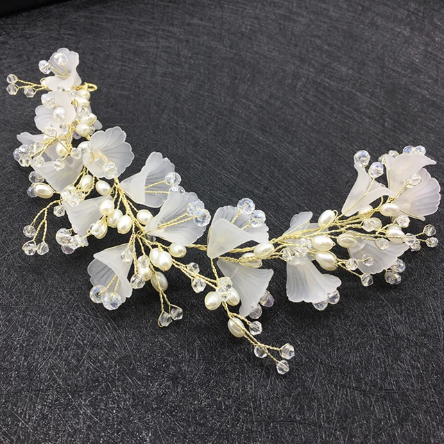 Copricapo da sposa M per i gioielli testa di perla gioielli per capelli