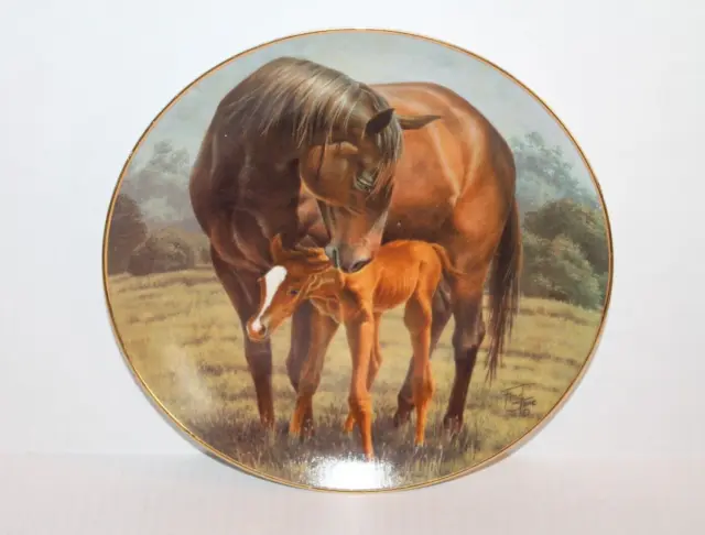 1989 American Artists Collector's Plate "The 1st Day" by Fred Stone - Horse Foal