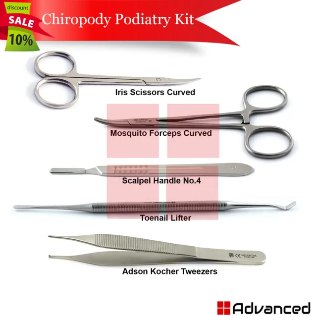 Chiropody Nail Care Surgery Kit Podiatry Nail Scissors Ingrown Toenail Removal