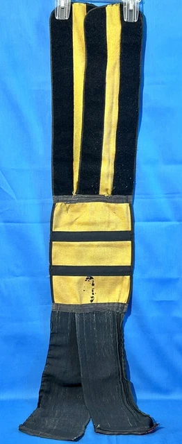 70s Gold Belt Motorcycle Kidney Back Brace Support Motocross Enduro Velcro Vtg