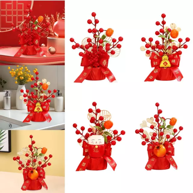 Chinese Lunar Year Decoration Artificial Flower Bouquet Spring Festival Flower