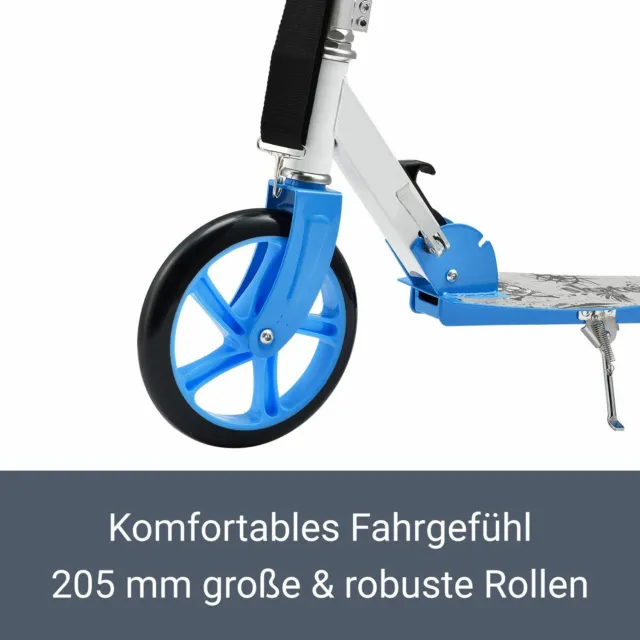 Cityroller Kinderroller Scooter Roller Tretroller Kickroller Stahl PU ArtSport® 3