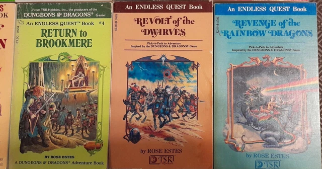 ENDLESS QUEST COMPLETE Book Set from 1 to 47 TSR Books Choose Your Own ...