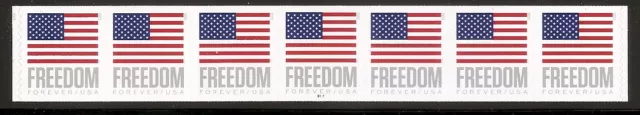 US Scott 5789A New 2023 Flag over Freedom PNC strip of 7, plate # B111