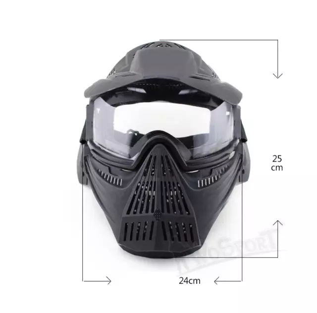 Full Face Protective Masks Tactical Mask For Military Airsoft Paintball CS Game 3