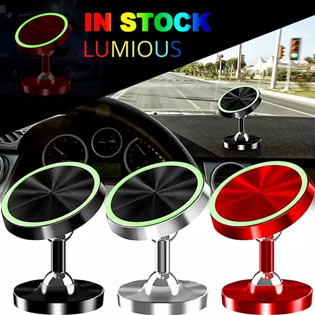 Magnetic Car Mount Holder Stand Dashboard 360° Rotating For Cell Phone Universal