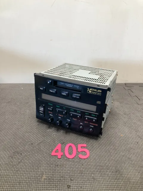 97-98 SC400 LCD AC Climate Control Stereo Radio FM CD Receiver OEM Nakamichi