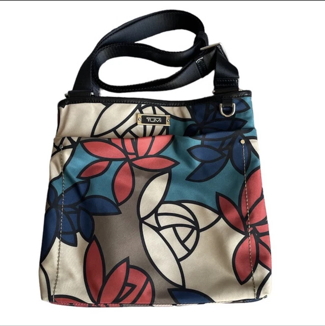 Tumi Crossbody Nylon Bag in Tan/Multi EUC